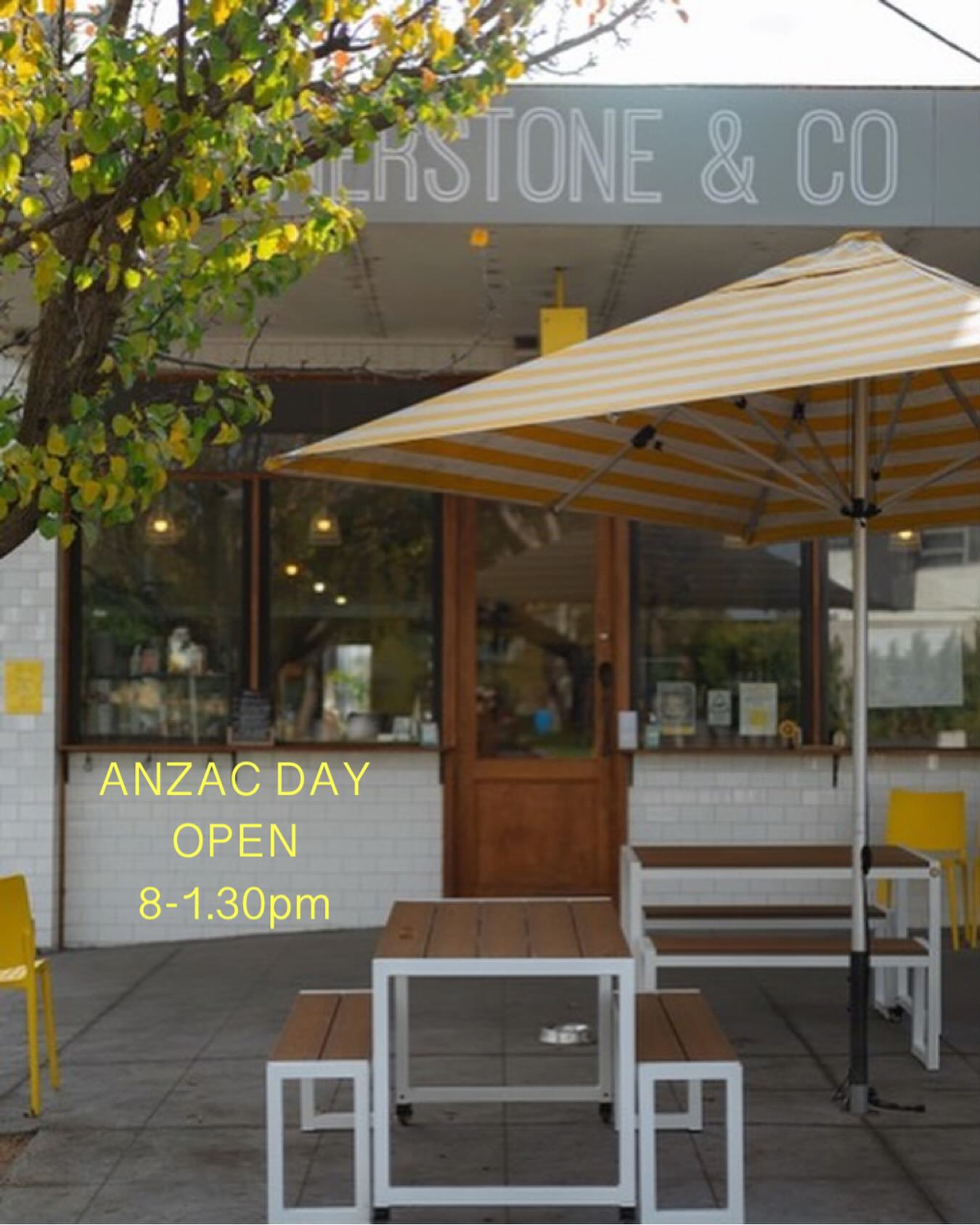 Weβll be open from 8am - 1.30pm on ANZAC Day!