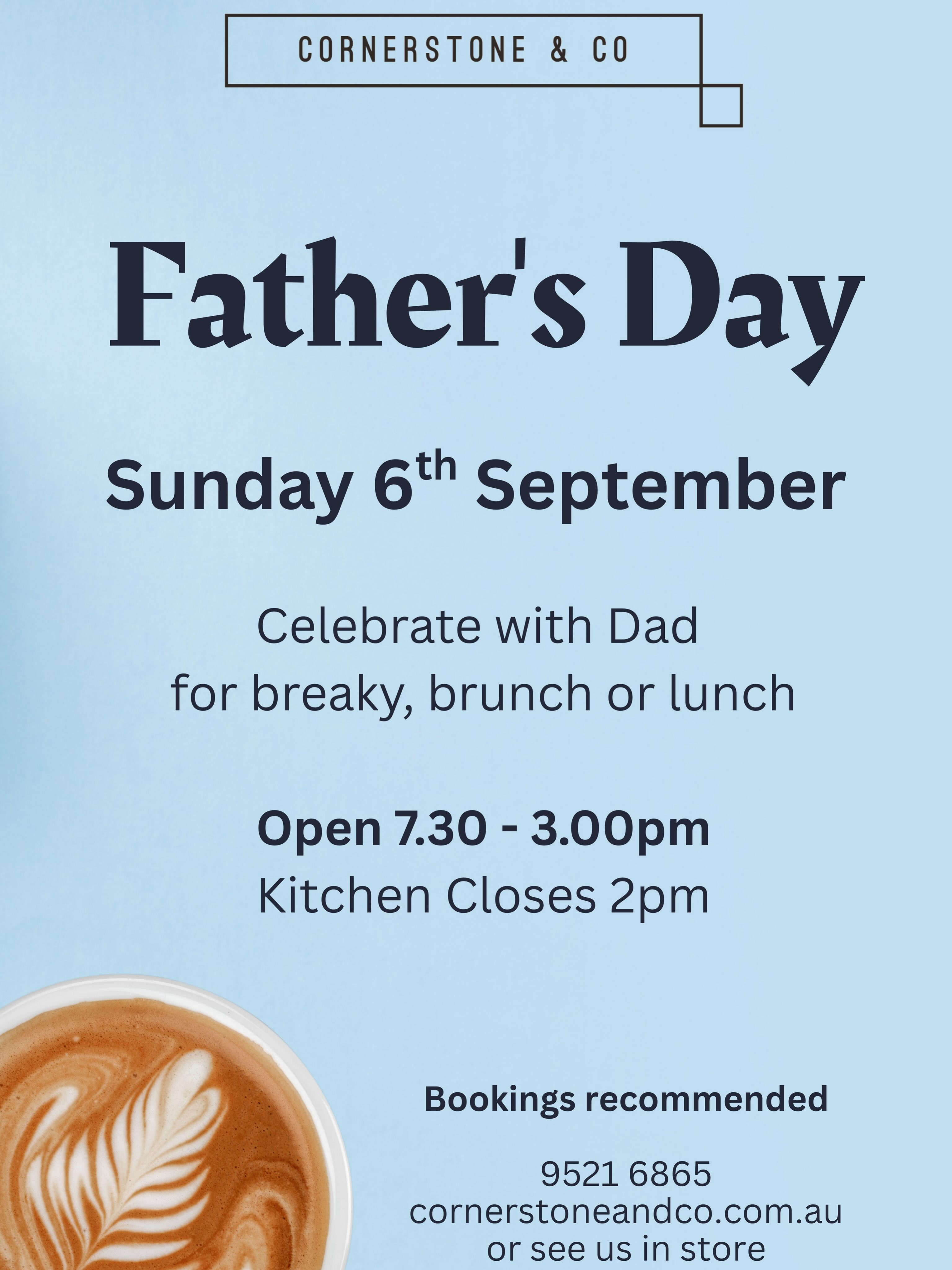 It’s not too early to start thinking ahead to Father’s Day! 💙